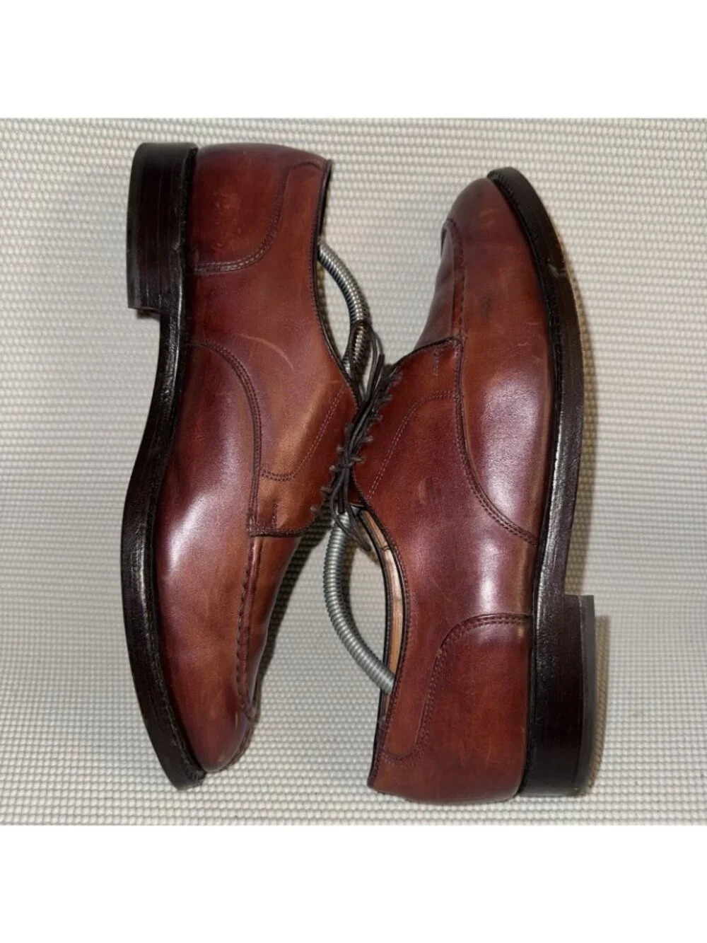Allen Edmonds Bradley Brown Leather Apron Toe Derby Dress Shoes Men’s Size 10.5D
